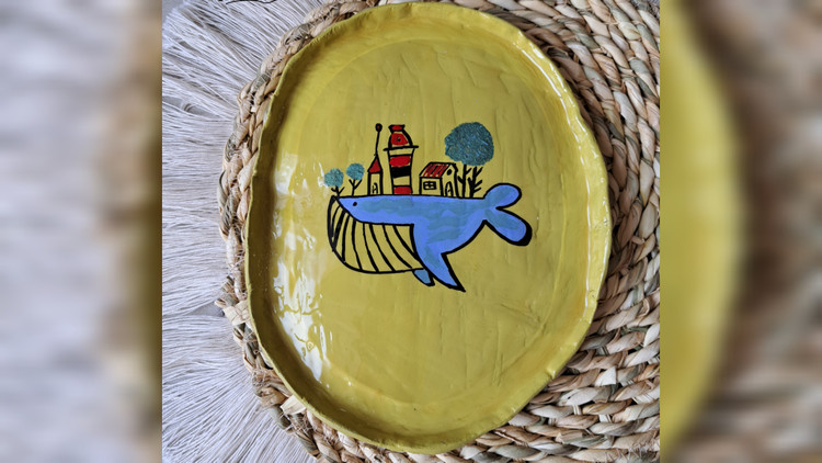 ظرف دکوری نهنگ
